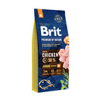 Brit Premium by Nature dog food packshot for junior medium dogs 15kg bag