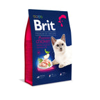 Brit Premium Sterilised Adult Cat Dry Food - Chicken 8kg  on a white background