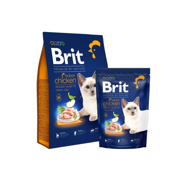 Brit Premium Adult Indoor Cat Dry Food Chicken