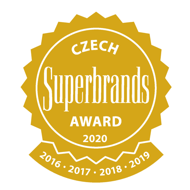 Czech Superbrands Award 2020 logo on a white background