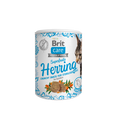 Brit Care Superfruits Herring crunchy snack for sterilised cats on a white background